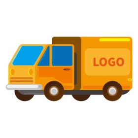 橙色中型货车logo